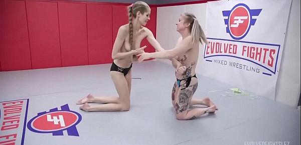  Naked Women Wrestling with Kaiia Eve Fighting Kyaa Chimera then fucking her hard